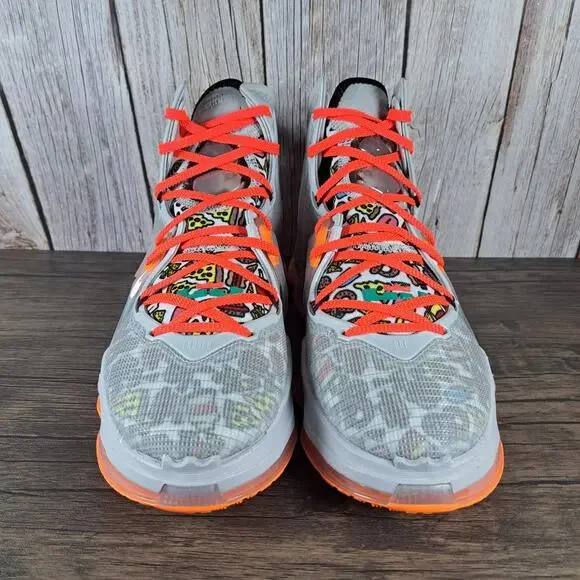 Nike Lebron XIX 19 Fast Food Grey Fog Roma Green Sneaker Men's Sz 8.5 Women's 10